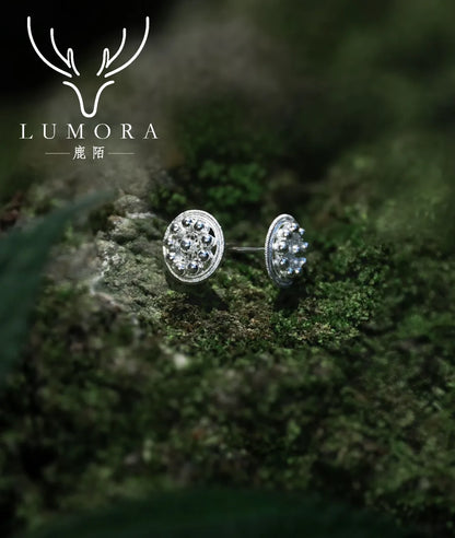 Bronze Drum Blessing Mini Studs
