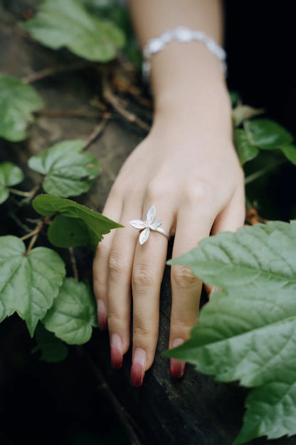Four Petal Open Ring