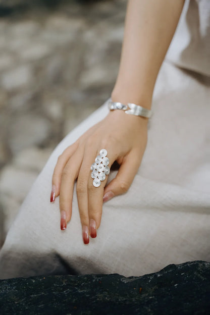 River Memory Spiral Ring