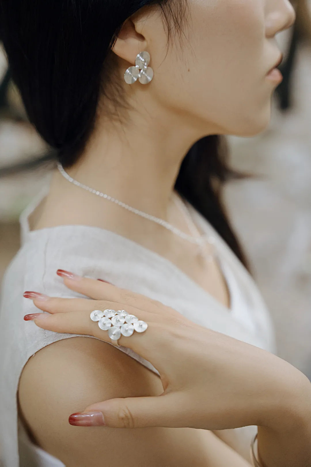 River Memory Spiral Ring