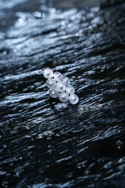 River Memory Spiral Ring