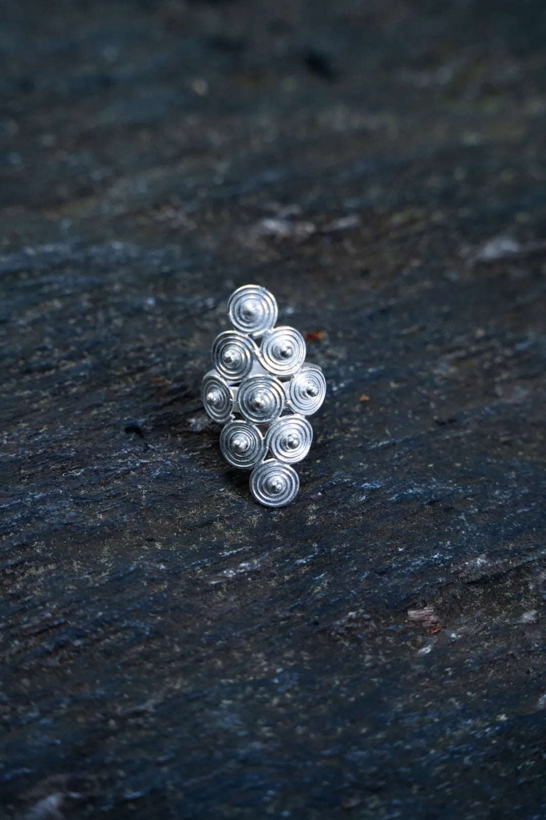 River Memory Spiral Ring