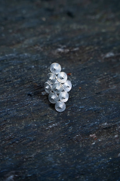River Memory Spiral Ring