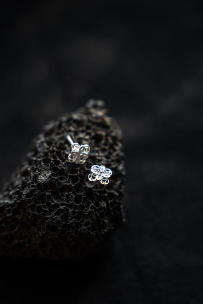 Coin Blossom Stud Earrings