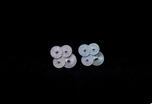 Spiral Token Stud Earrings