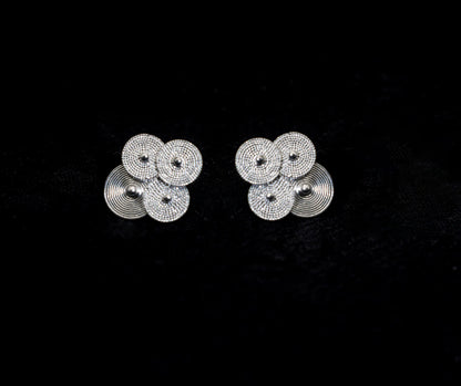 Spiral Token Stud Earrings