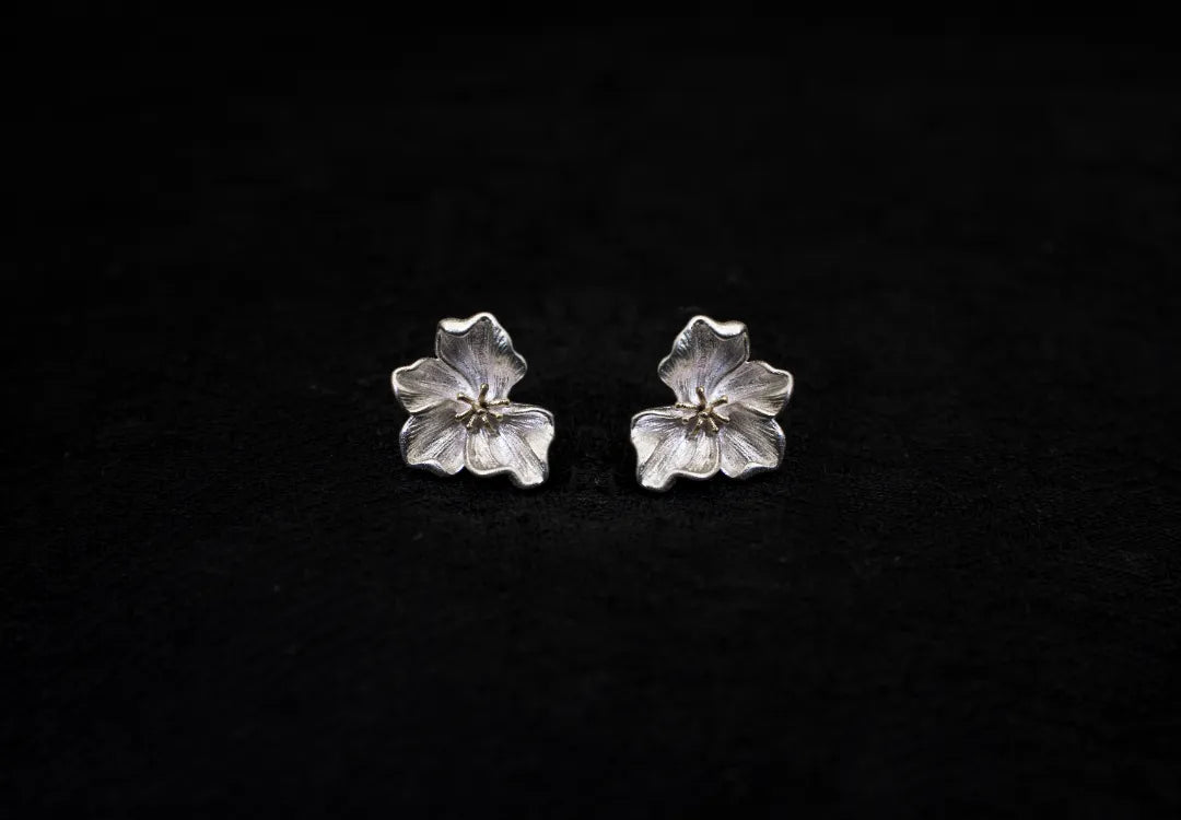 Mist Bloom Stud Earrings