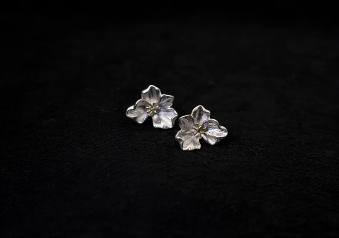 Mist Bloom Stud Earrings