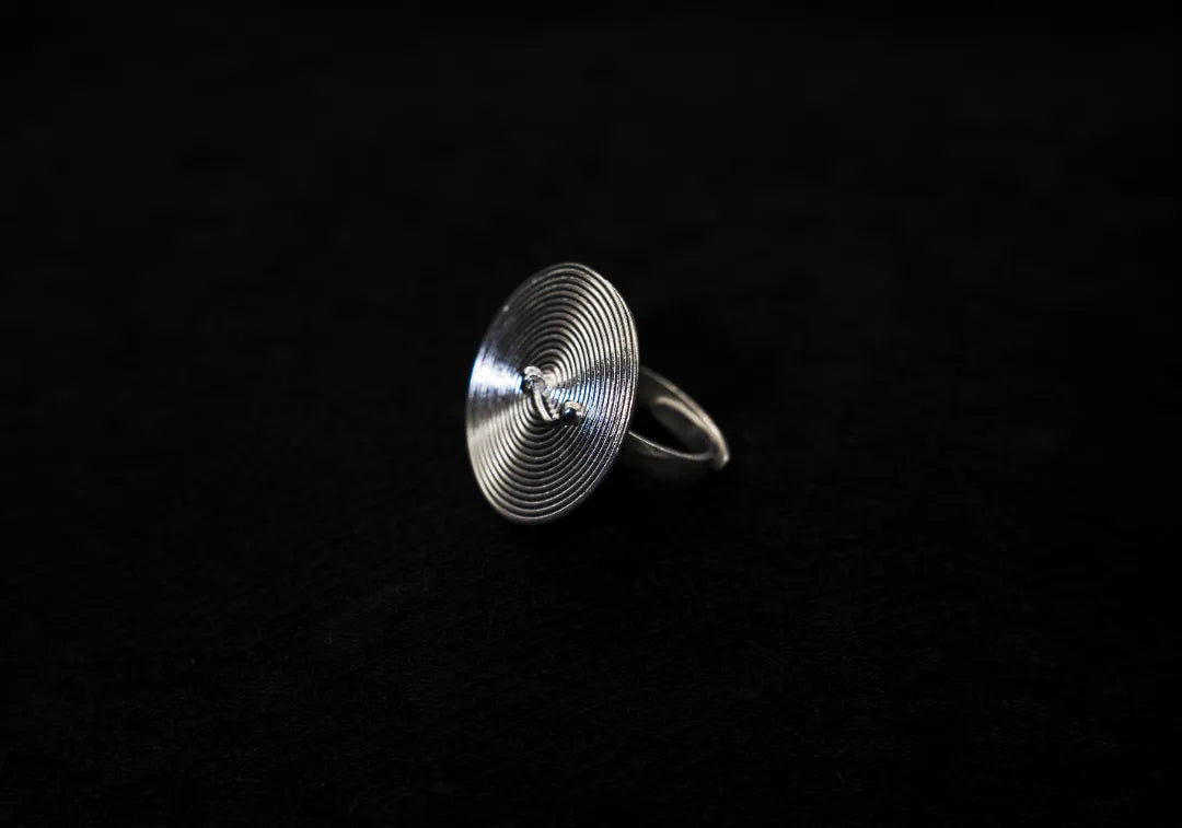 Spiral Return Wide Ring