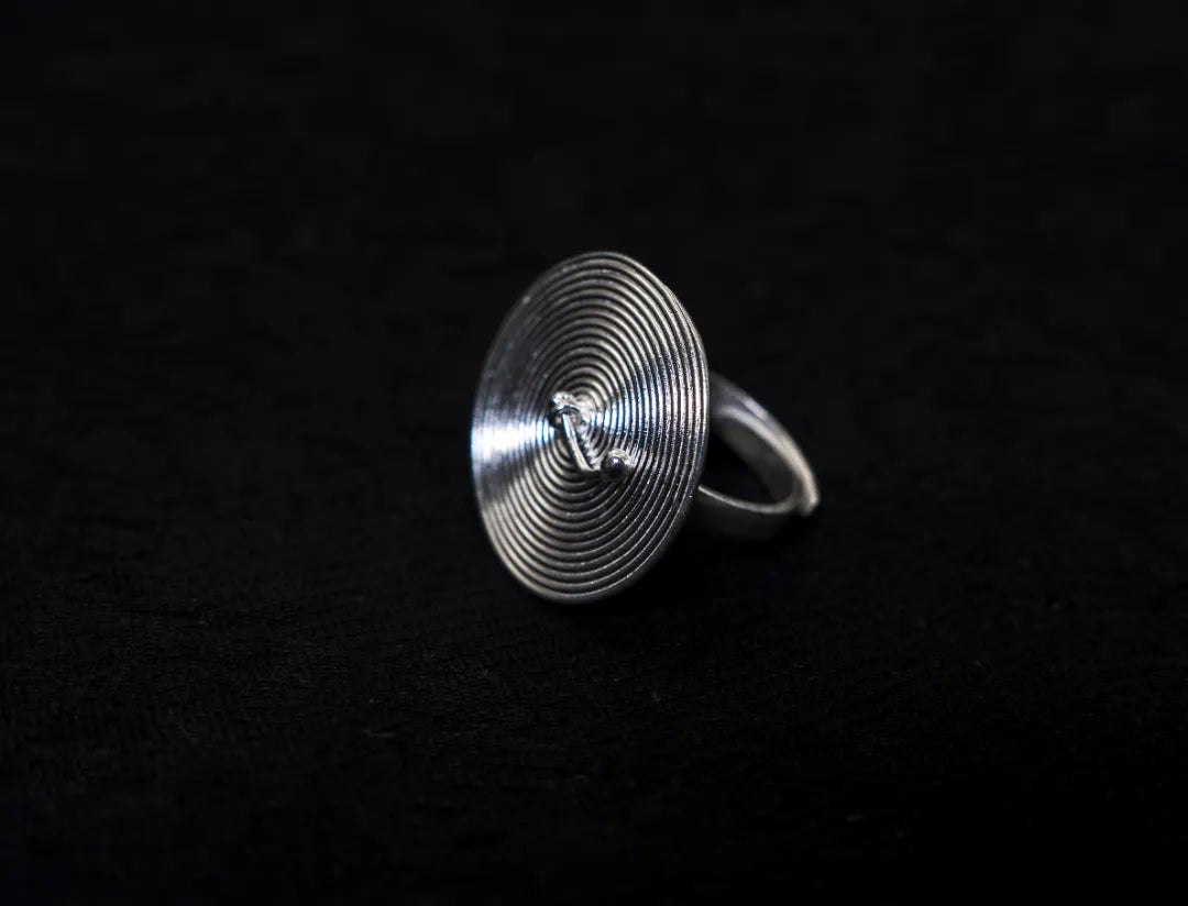 Spiral Return Wide Ring