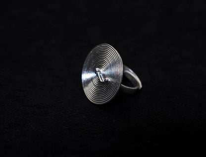 Spiral Return Wide Ring