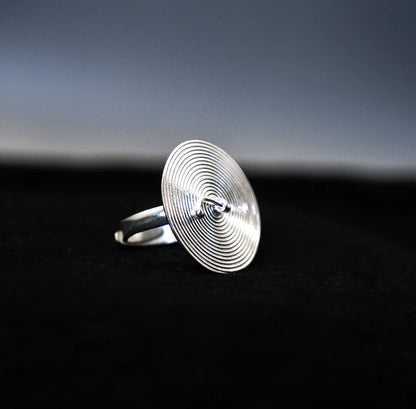 Spiral Return Wide Ring
