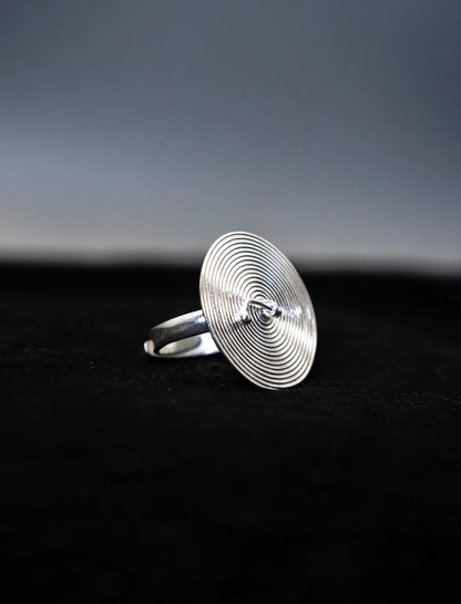 Spiral Return Wide Ring