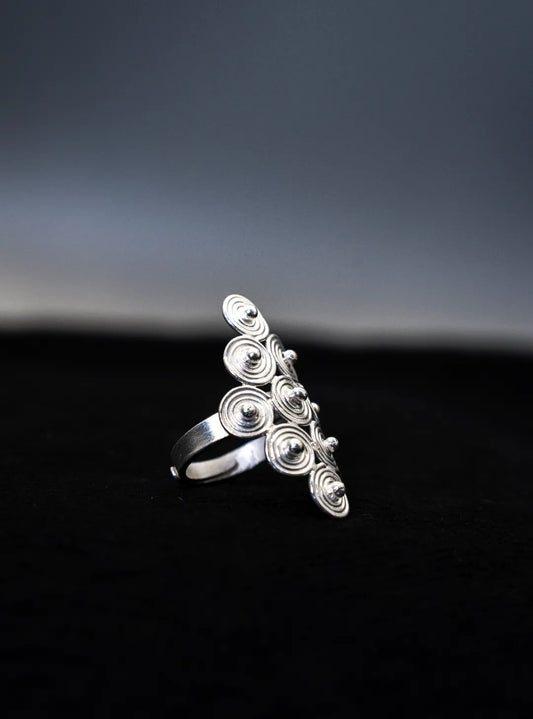 River Memory Spiral Ring