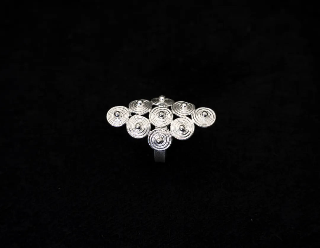 River Memory Spiral Ring
