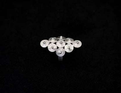 River Memory Spiral Ring