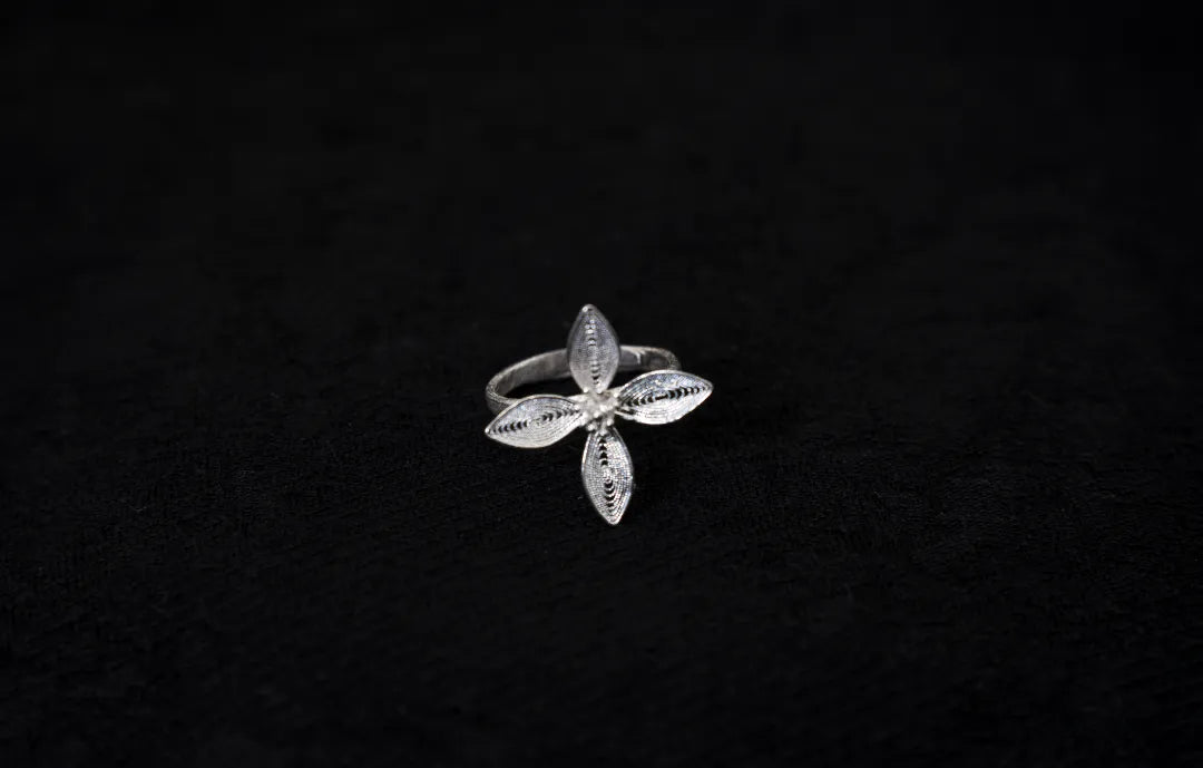 Four Petal Open Ring