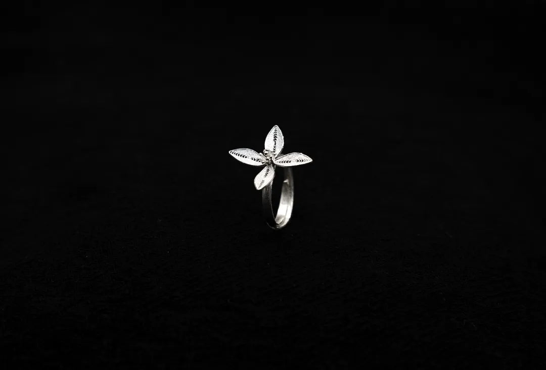Four Petal Open Ring