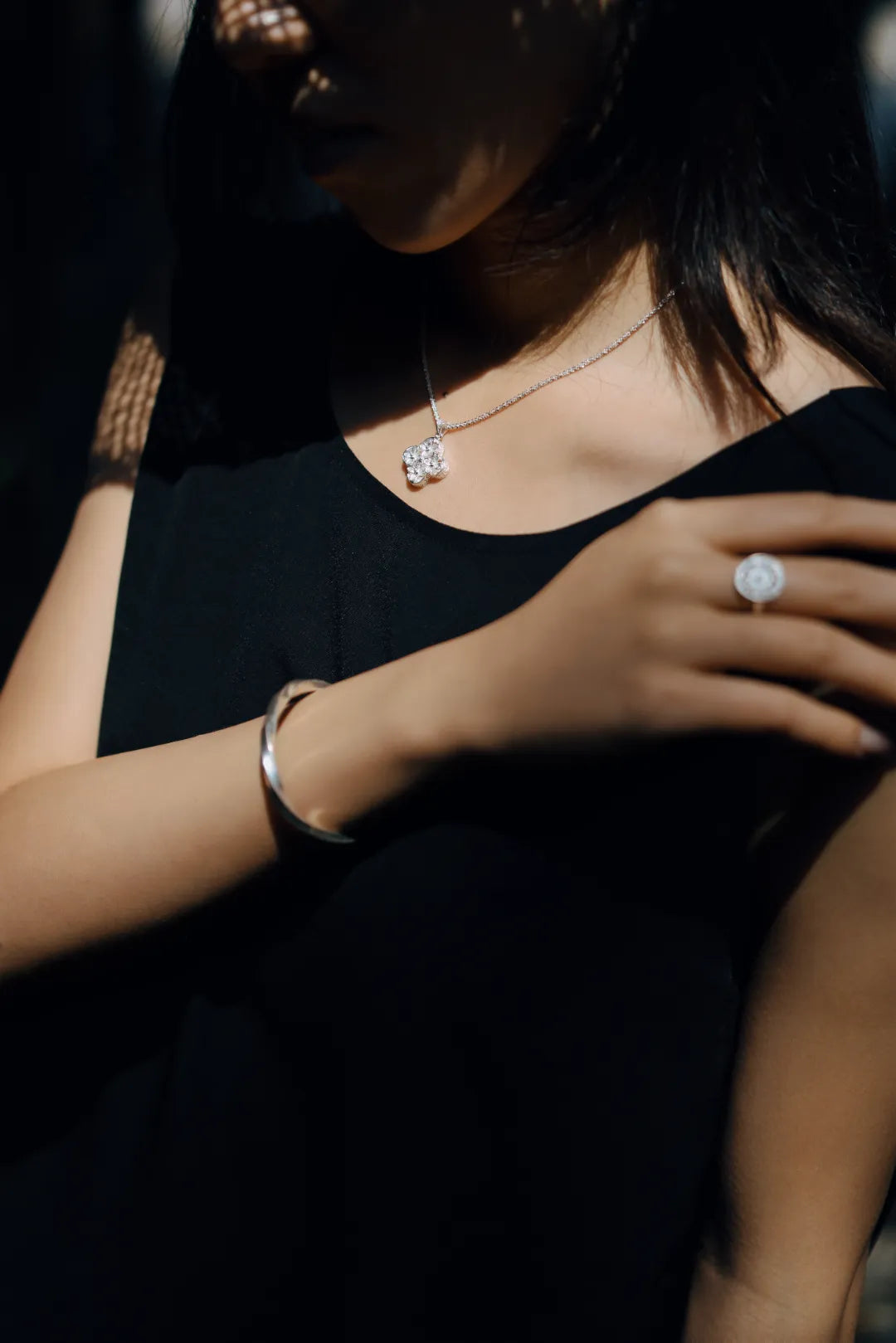Five Bloom Blessing Pendant Necklace