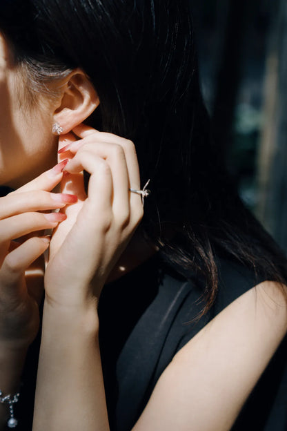 Coin Blossom Stud Earrings