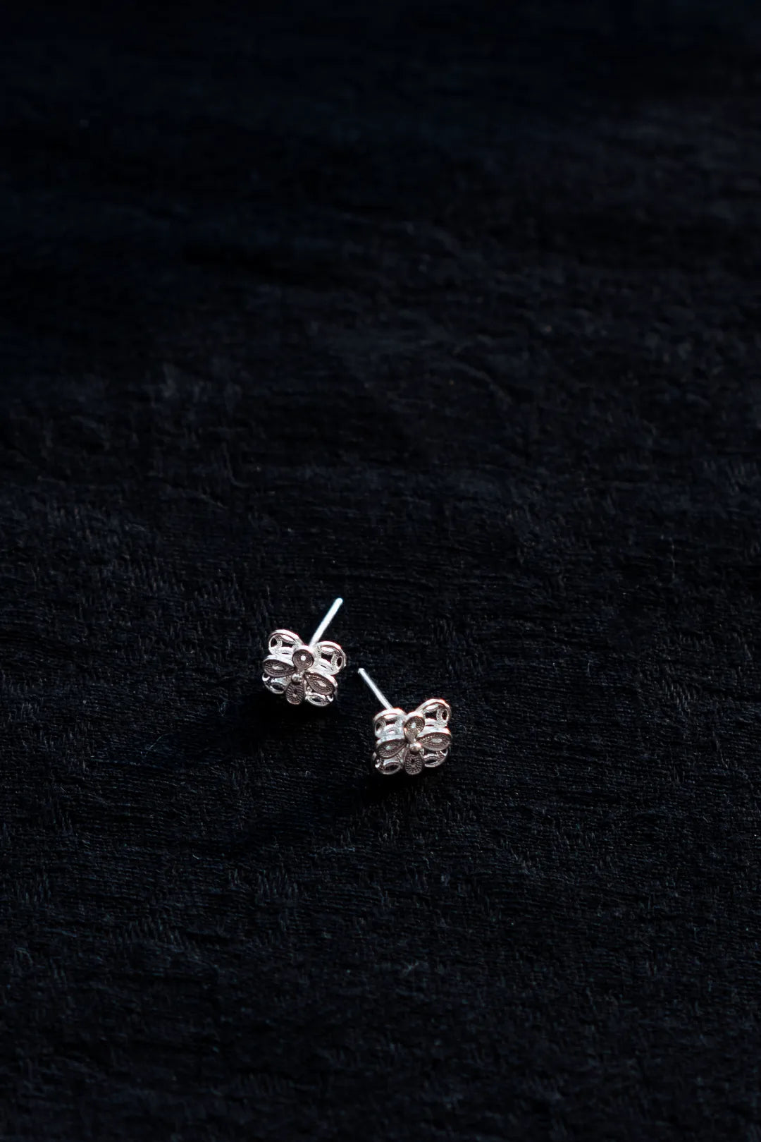 Coin Blossom Stud Earrings