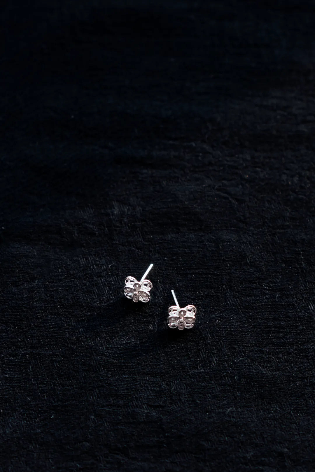 Coin Blossom Stud Earrings