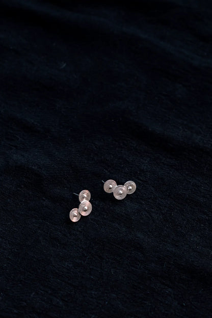 Crescent Ripple Reunion Stud Earrings